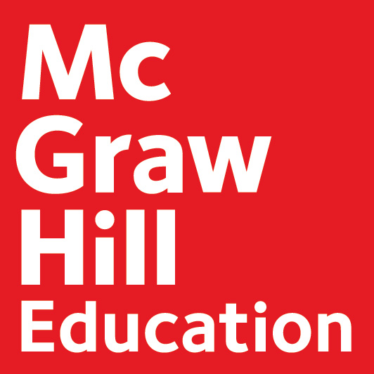 A red square with white text reading McGraw Hill Education